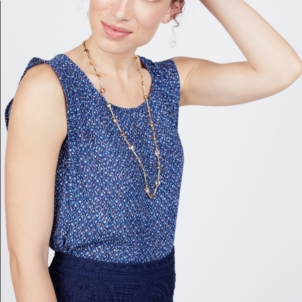 Octavia flutter sleeve blouse